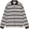 Carhartt WIP SS26 Langarm Devitt Rugby-Shirt Lässig Langarm Locker geschnitten Bestickt Gestreiftes Rugby-Oberteil Unisex Oberteile I037117-3V0-XX