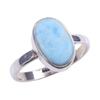 Natural Republic Larimar Gemstone 925 Solid Sterling Silver Gift Ring S.8 G9w13