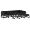VidaXL Salon de Jardin avec Coussins 7 pcs, Canapés avec Dossier et Accoudoir, Ensemble de Meubles avec Table Basse Patio 3185978