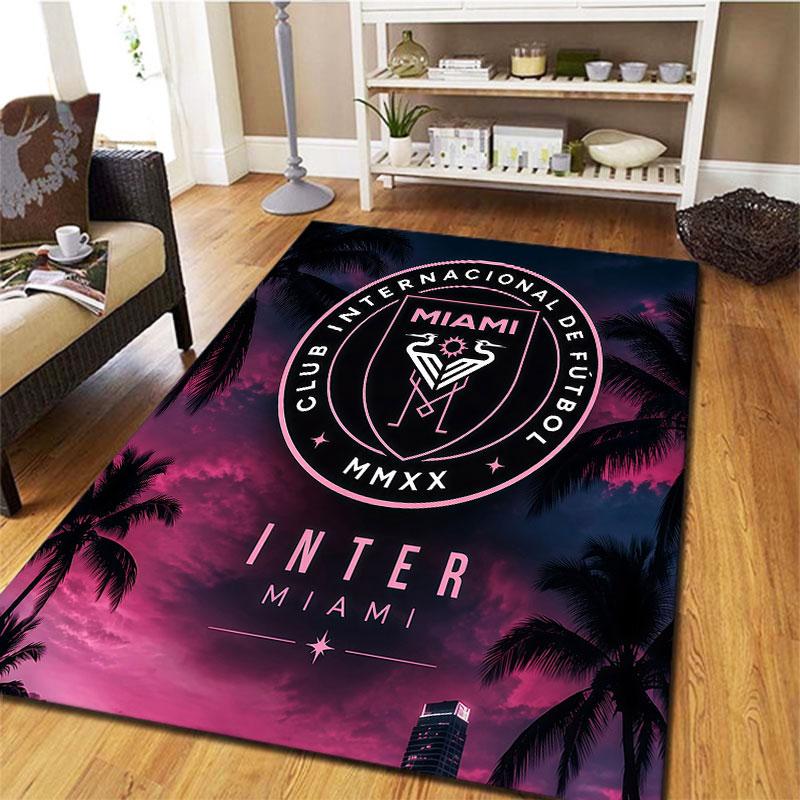 Inter Miami CF Carpet Rug for Living Room Bedroom Home Sofa Decoration,Kids play Non-slip Floor Mat