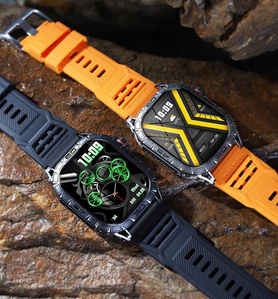 K63 Smartwatch: Outdoor Sports, Bluetooth Calling, Pedometer, Heart Rate & Sleep Monitoring, Blood Pressure.
