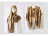Damenmode 130x130 Seidenähnlicher Gaze Quadratischer Schal Stola - High-End, Leichtgewicht, Langer Schal