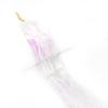 Gold Thread Laser Silk Wig & Seven-Color Hair Extensions with Tinsel Glitter Braiding Strips - 120cm