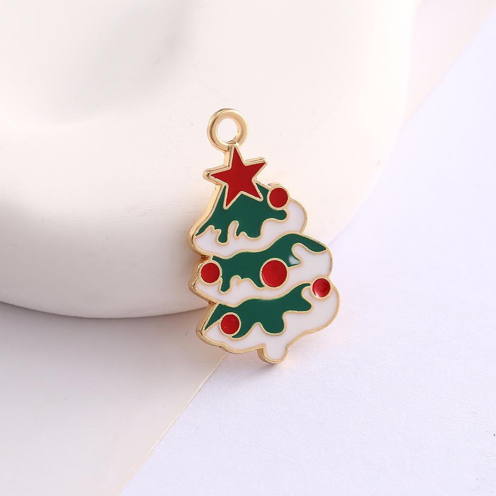 Alloy Drip Cartoon Santa Snowman Bells Diy Bracelet Pendant Pendant Accessories
