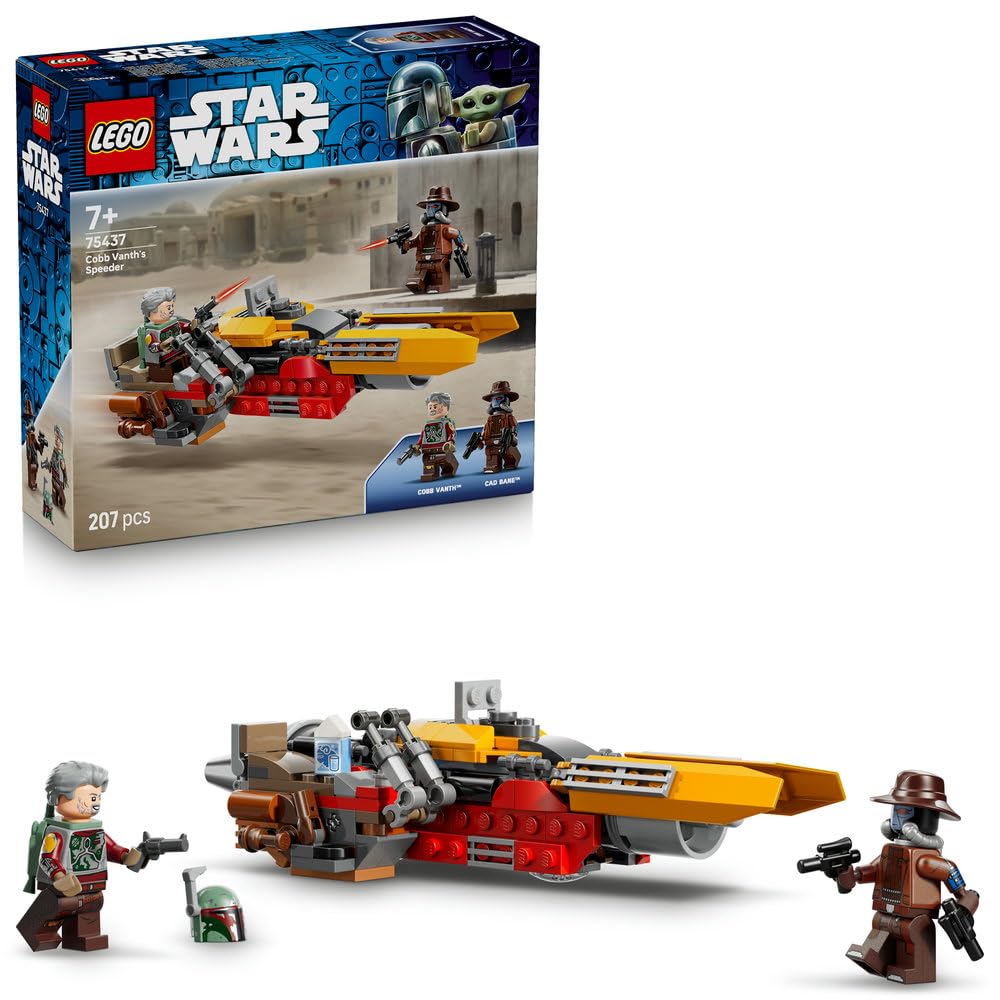 LEGO Star Wars Cobb Vance Speeder Toy - Birthday Present - Building Blocks - Boys and Girls - Ages 7, 8, 9 - Elementary School Students - Space Battle