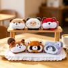 Cartoon Style Plush Doll PP Cotton Raccoon Plush Cute Fridge Magnet  Household