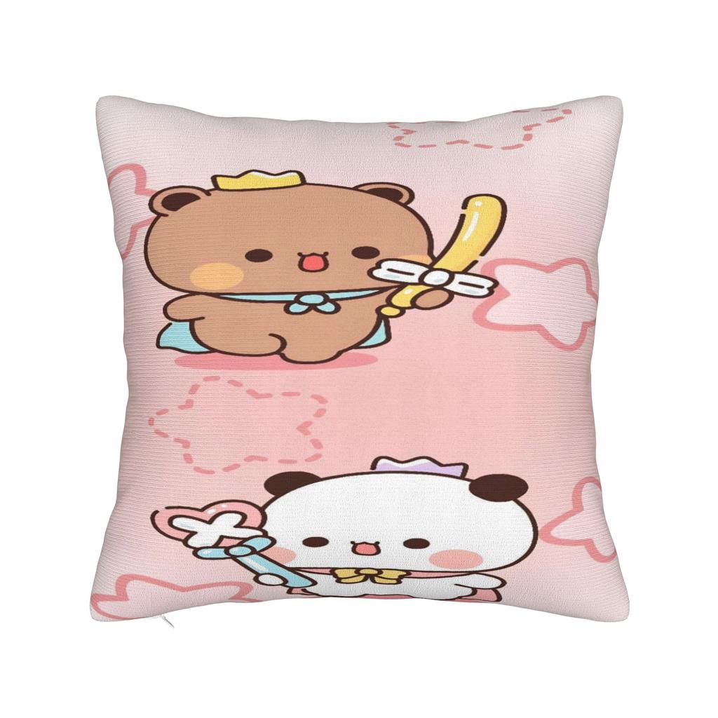 Bear Cartoon Cute Bubu Dudu Pillow Cover Pillow Case For Sofa Home Decoration Cushion Cover Polyester Pattern Pillowcases