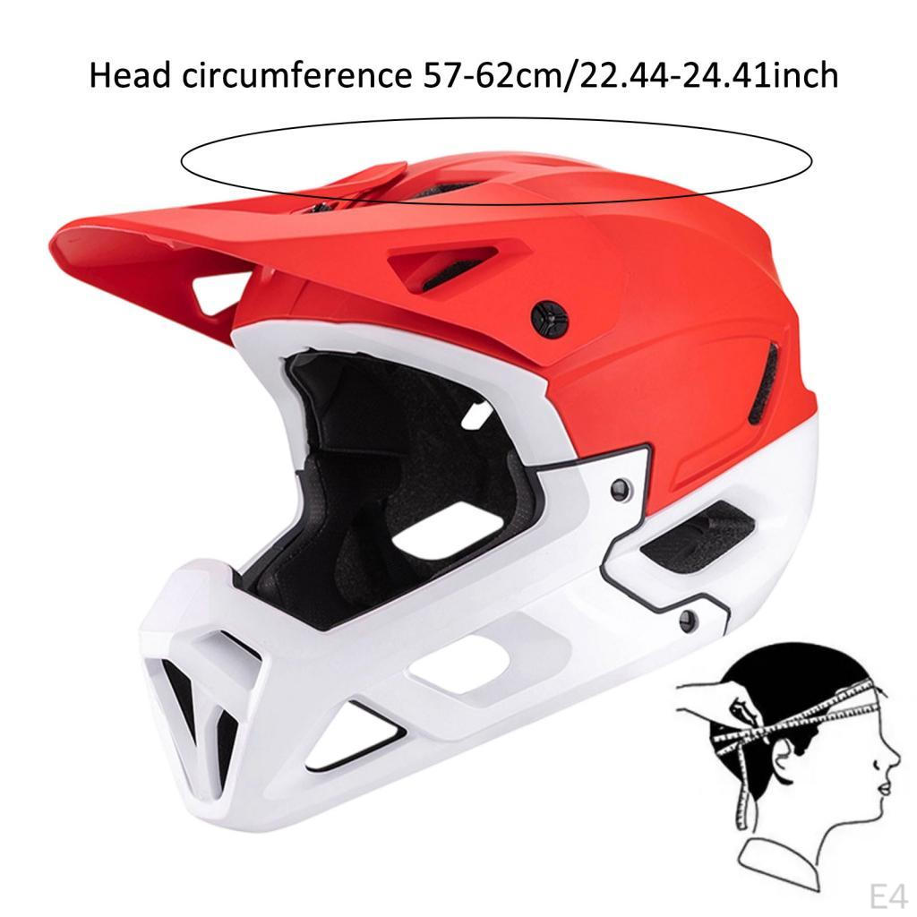 Bicycle Accessories: Full Face Helmet Designed for Mountain And Road Use