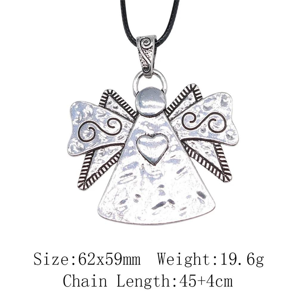 

Ожерелье с сердечком и ангелом, аксессуары для женщин, принадлежности для изготовления ювелирных изделий своими руками