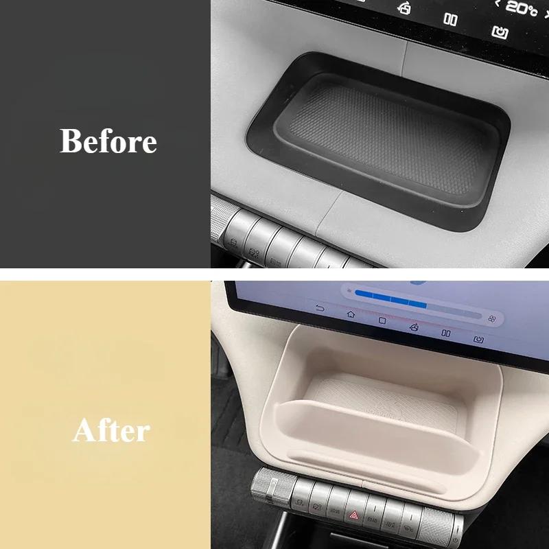 Dla BYD Dolphin Samochodowy Schowek Pod Ekranem Wodoodporny Odporny na Zarysowania Na Podłokietniku Specjalny Samochodowy Schowek Wewnętrzny