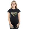 DC Comics Womens/Ladies Supergirl Floral Shield Cotton T-Shirt