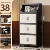 Foldable Multi-layer Storage Cabinet for Home: Ideal for Bedroom, Kitchen, or Bathroom