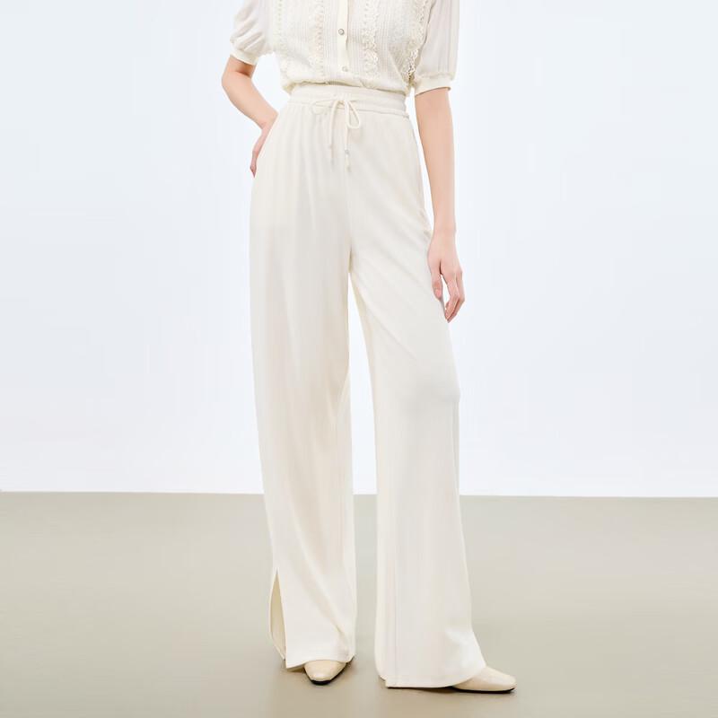 

Qushuiyiren 2025 Summer Loose Ice Silk Casual Long Pants M