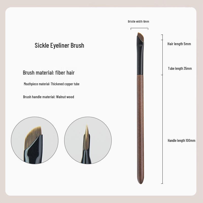 Phoenix Hall Bamboo Makeup Brush Set - Includes Small & Large Animal Hair Eyeshadow Brushes, Snow Fox Hair for Blending Detail.