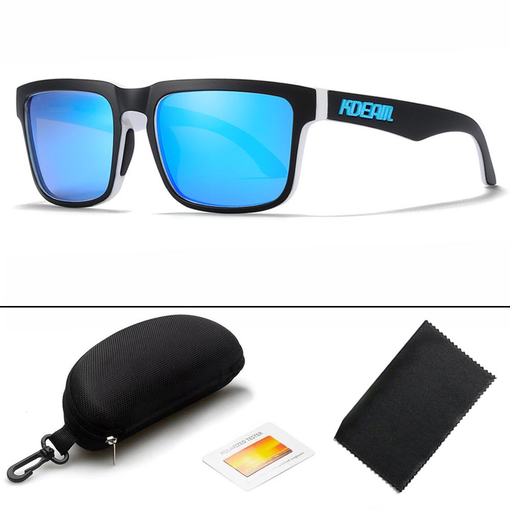 KDEAM Design New Polarized Sunglasses For Men Women Fashion Unisex Brand Trendy Outdoor Eyewear For Couple Mirror Colorful Lens