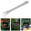 3-Prong Bonsai Rake Stainless Steel Root Rake with Spatula Soil Loosening Pressing Prying Tool for Bonsai Tree Potted Plants