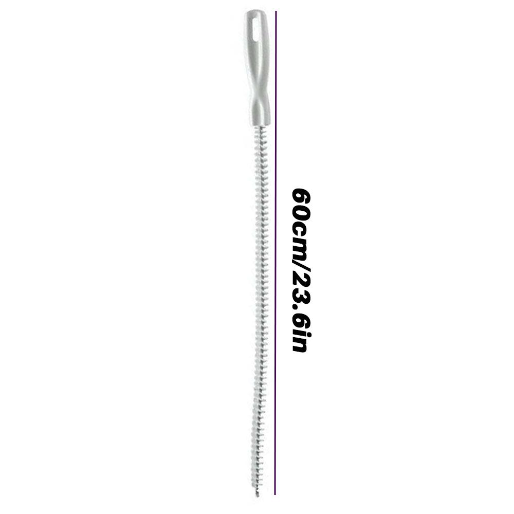 1-3pcs flexible drain hair removers, pipe hair cleaning, drain cleaning brushes, 45/60 cm, toilet unclogging, blockage removal