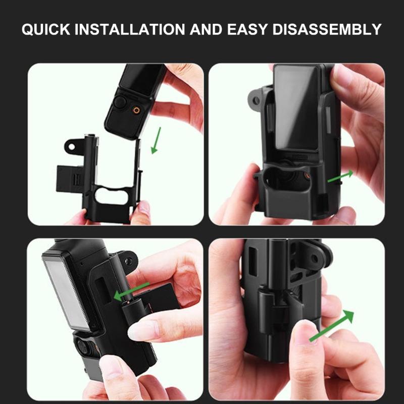 Universal Expansion Adapter Strong Camera Base Stand Stable Shoot Setups Lightweight Durability Design for POCKET3 Camera