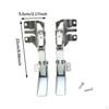 2Pcs Fridge Freezer Door Hinges Refrigerator Easy To Install Mounting Screws Flat
