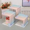 WS Translucent Square Tall Birthday Cake Boxes
