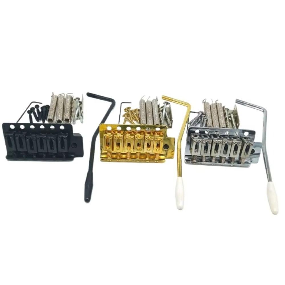 Black/Gold Tremolo Bridge Set 6 Strings Electric Guitar Bridge  Guitar Accessories