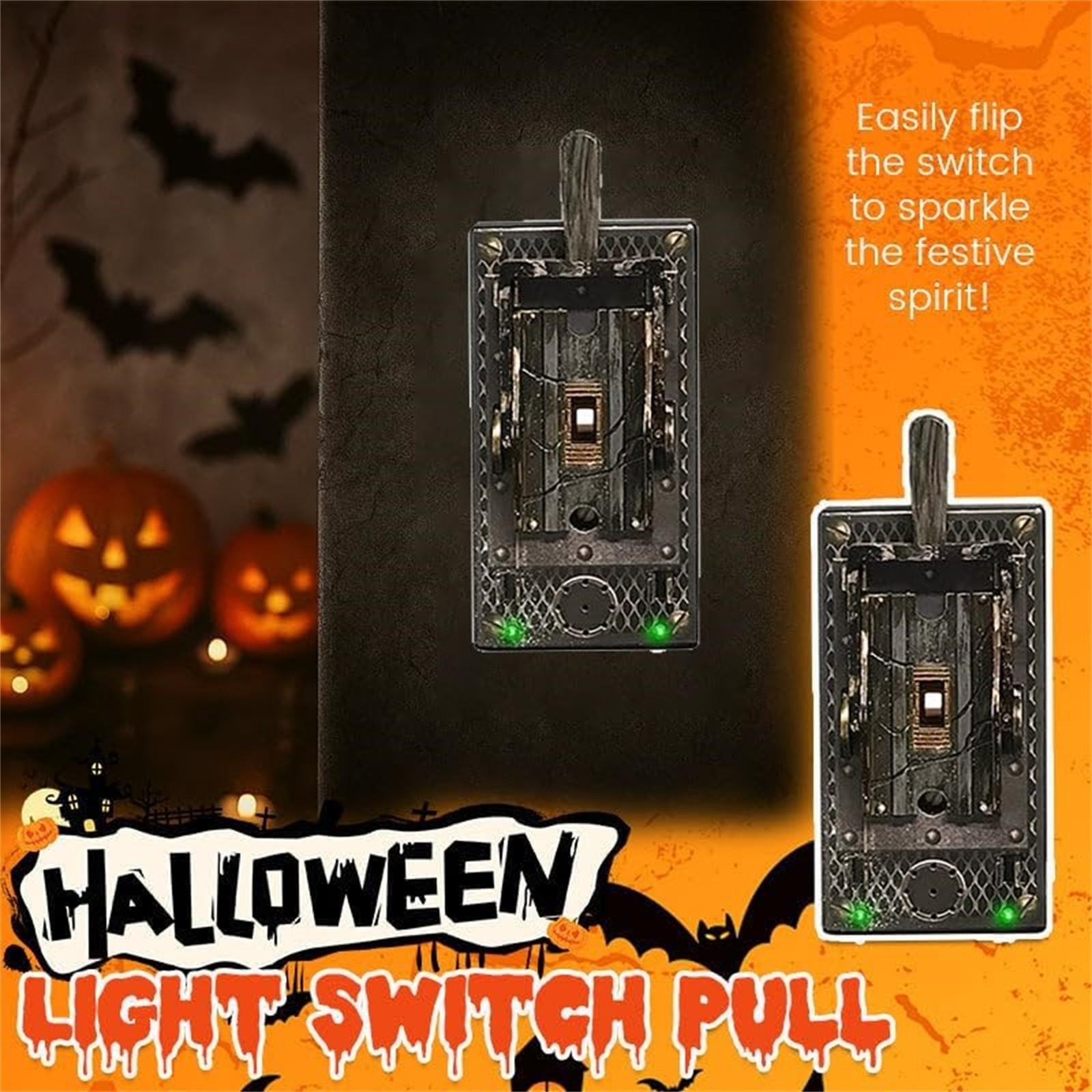 

Переключатель-террор Рычаг света, Хэллоуин Готический Жуткий Накладка на выключатель света с откидной ручкой, Ретро Тематика фильмов ужасов Настенные Жуткие Украшения One Size