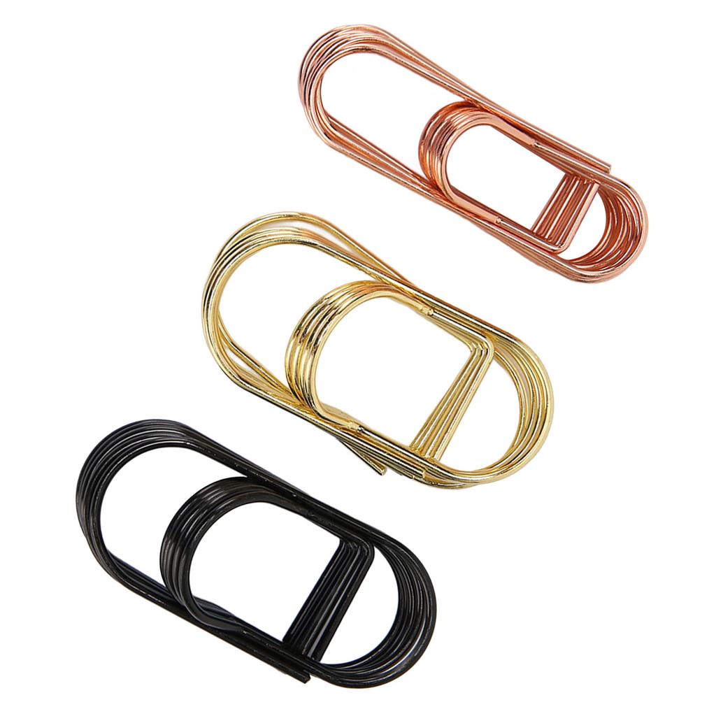20pcs Paper Clip Small Iron Paper Clips Cute Decorative Bookmark Paper Clips for Students Stationery Office Documents