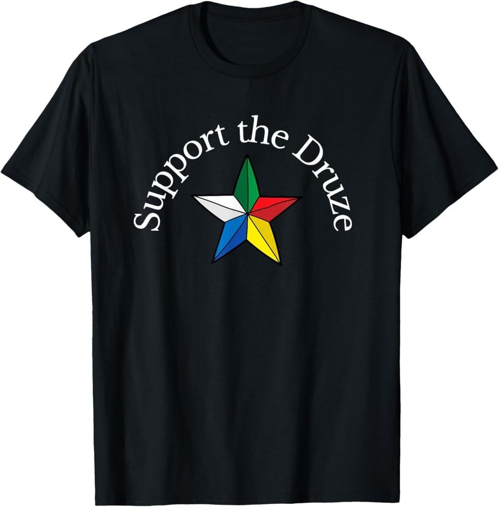 Support the Druze Traditional Flag Star Culture Pride T-Shirt 2XL