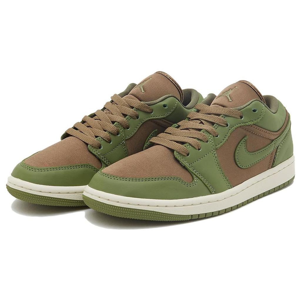 Air Jordan 1 Low SE Olive Brown Kelp Women Sneakers Green Sky-J-Light-Olive Sail FB9893-300