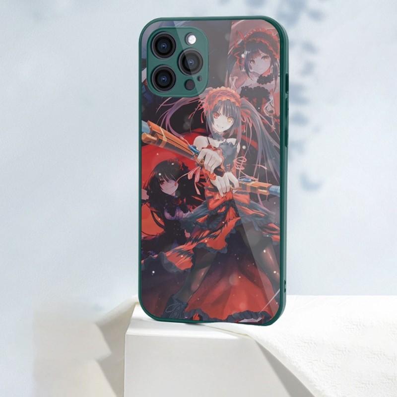 Cute Kurumi Tokisaki Phone Case For IPhone 14 13 12 11 Pro Max X XR XS 8 7 Plus Liquid Glass Color Phone Cover
