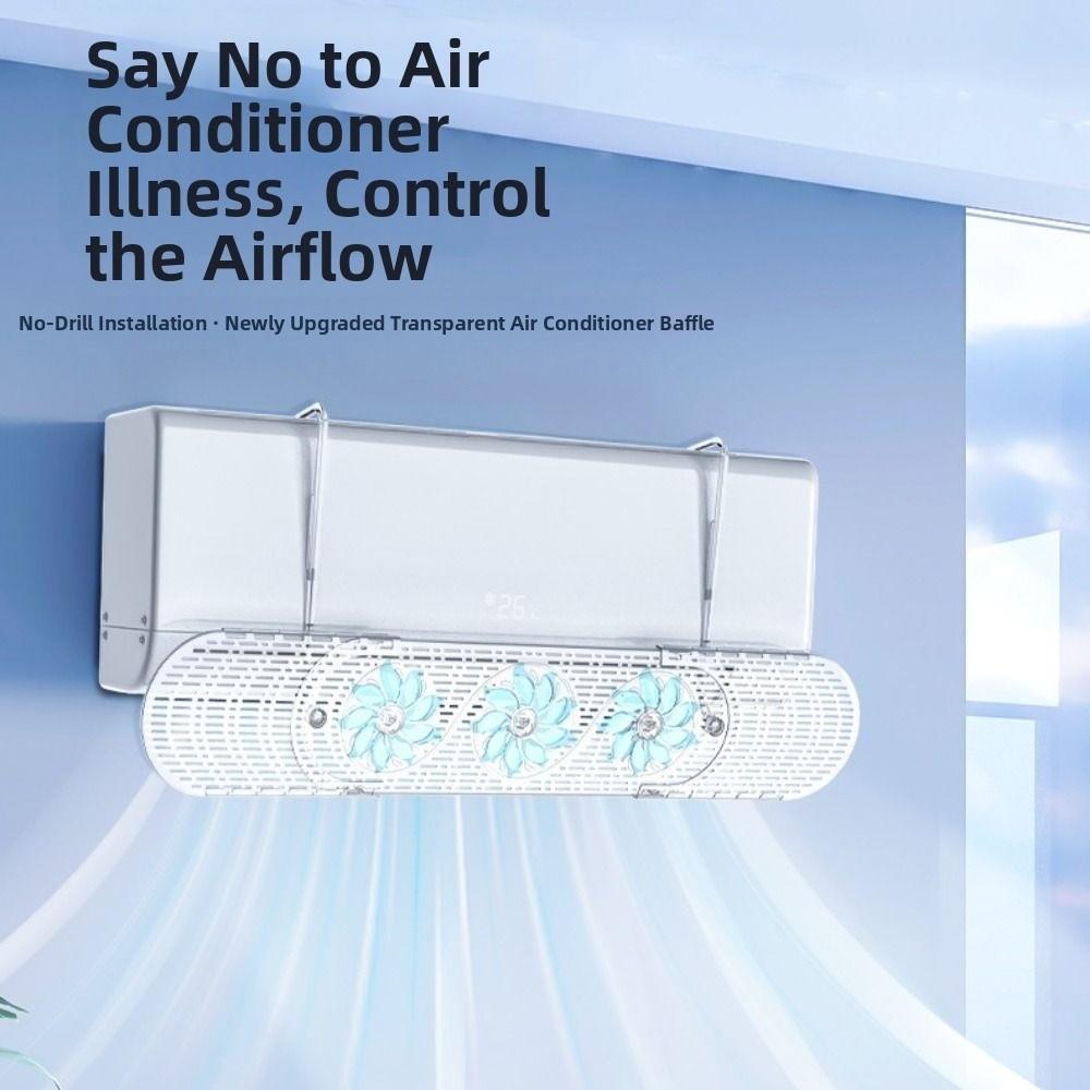 Expandable Air Conditioner Outlet Baffle Adjustable Scalable Air Guide Plate  for Home/Office