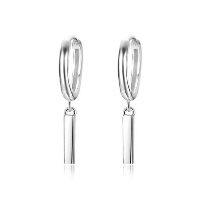 Small Temperament Strip Earrings for Women's Summer Simple and Exquisite Ear Buckles High-end New Trendy Pendant