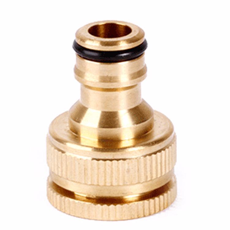 46-Minute Standard Connector: All-Copper Quick Connector for Washing Machine Faucet & Car Wash Water Gun Hose.