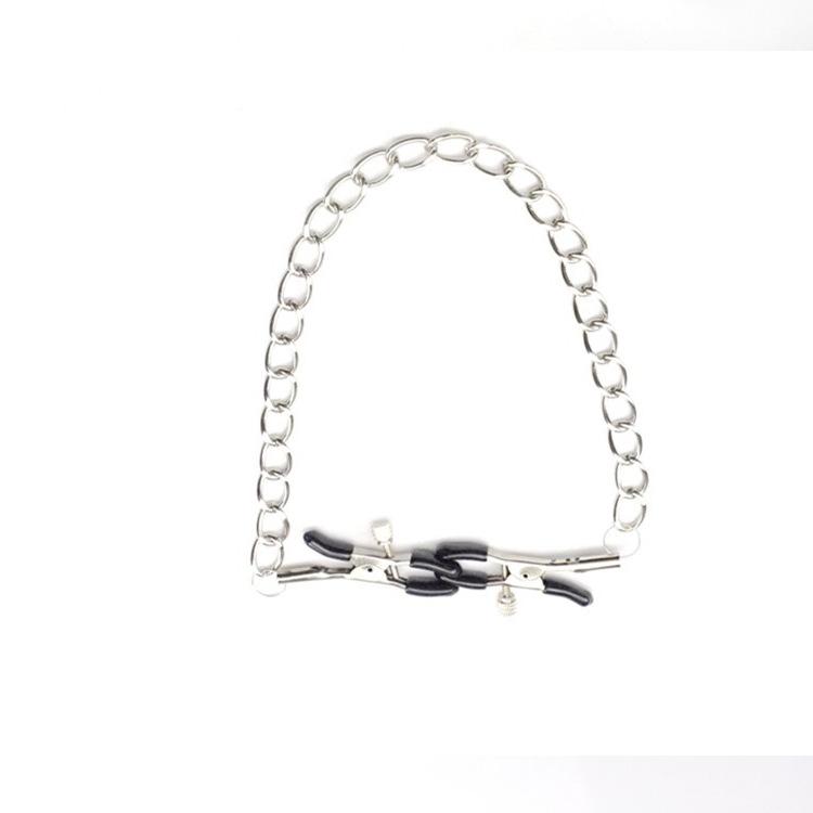 New Stainless Steel Metal Chain Nipple Milk Clips Breast Clip Sex Slaves Nipple Clamps Sex Toys Butterfly Style For