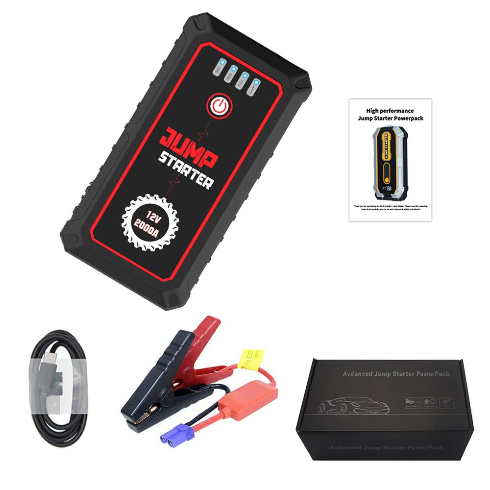 

2000A автомобильный пусковой аккумулятор Power Bank 16800mAh портативное зарядное устройство пусковое устройство для 8.0L/6.0L аварийный автомобильный аккумулятор пусковое устройство
