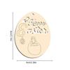 Unfinished Wood Ornaments Easter Eggs Paintable Pendants Unfinished Wood Cutouts For School Party Home Bedroom Apartment Family