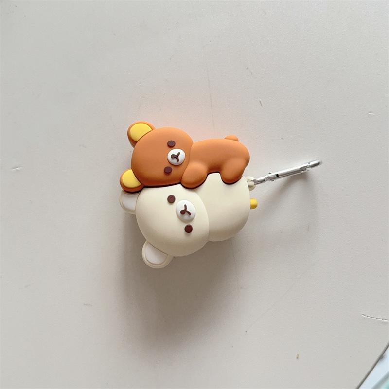 Hug easy bear for AirPods 1 apple bluetooth wireless headset cover 1/1/1 generation pro1 silicone creative