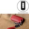 Mitsubishi Key Case: Snap Button Cowhide for GAC Outlander, Eclipse Cross, ASX, Lancer, and Pajero Sport