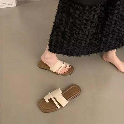 Hausschuhe Schuhe für Damen Sommersandalen Flip Flops Retro Flats Luxusmarke Damenschuh Hausschuh für Zuhause Luxus Dropshipping 2025