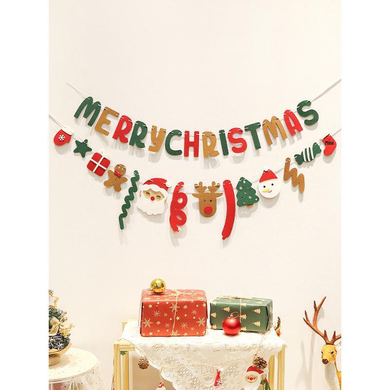 Felt Christmas Decoration Hanging Ornaments for Indoor Photo Props and Backgrounds