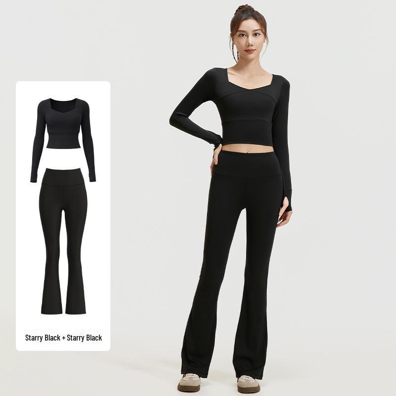 

Бесшовный комплект для йоги Juyitang Nude с высокой талией XXL