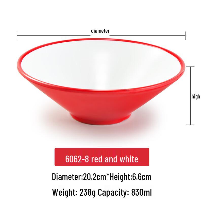 Commercial A5 Melamine Conical Noodle Bowl