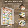 KIDS KING 18 Boho Laminated Educational Posters for Preschoolers - Pre-K and Kindergarten Learning Poster Charts for Toddlers 1-3-5 Years Old -