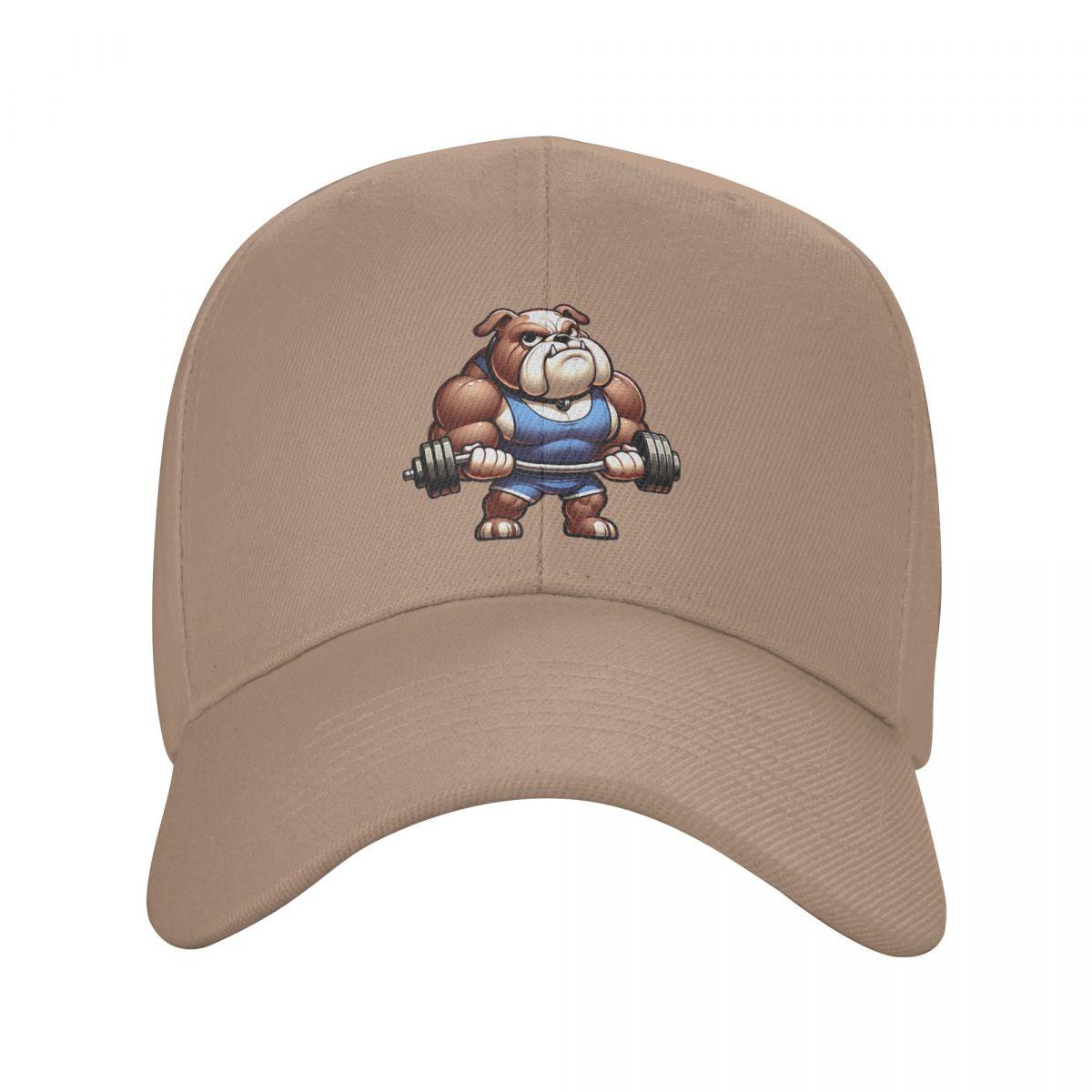 

Pet English Bulldog Animal Weightlifting Baseball Caps Fashion Men Women Hats Outdoor Cap Sports Baseball Hat Casquette One Size