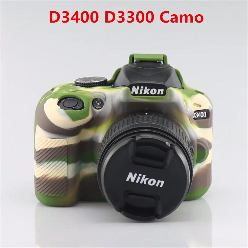 Soft Silicone Armor Camera Bag Case For Nikon D750 D780 D810 D850 D3200 D3300 D3400 D3500 D5100 D5200 DSLR Cover Body Skin