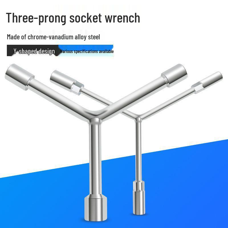 Dreifach erweiterbarer Multifunktions-Y-Steckschlüsselschlüssel für Motorrad- & Autoreparatur