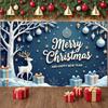 Weihnachtsdekoration Elegantes Design Weihnachtsbaum-Banner Neujahrsbanner Blaues Thema Rentier-Banner Für Familientreffen Neu