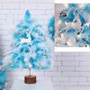 Delightful Mini Feather Christmas Tree with Light Ornaments Tabletop Christmas Tree, Easy To Assemble Cheerful Designs