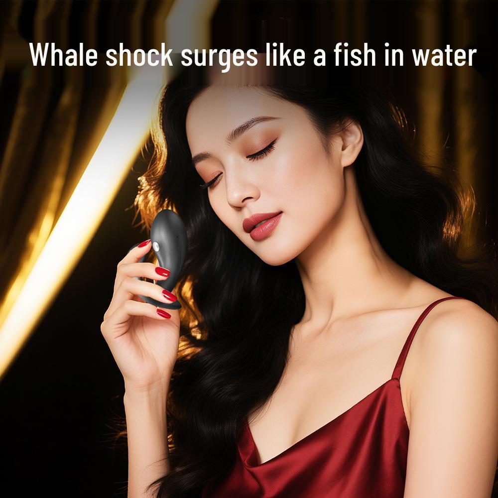 Night Sakura Silicone Waterproof Anal Plug with Microcurrent