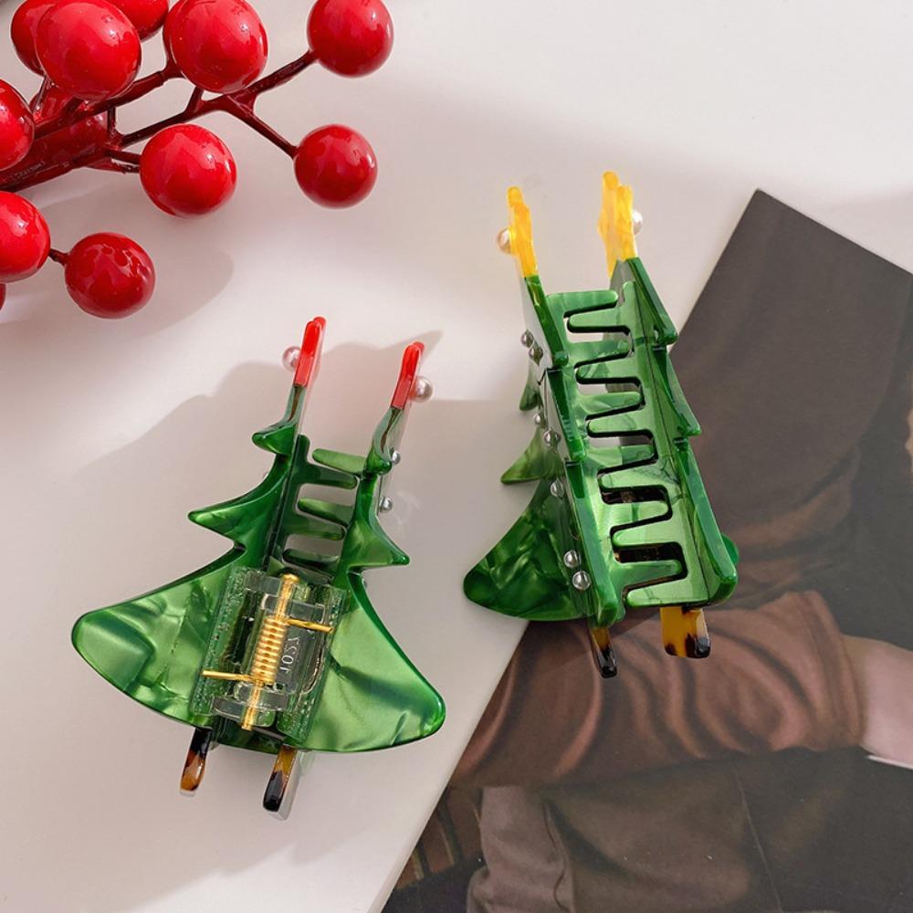 Cloche Noël Pince Requin Perle Créative Pince Requin Coiffure Acide Acétique Pince à Cheveux École